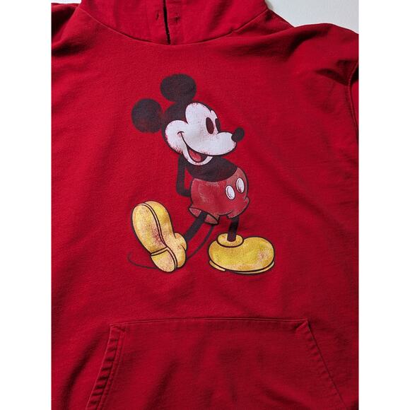 Hoodie Buddie Disney Mickey Mouse Mens XL Womens 2X Pullover Sweatshirt Kangaroo - Picture 1 of 15
